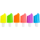 Textmarker mini fluorescent inghetata 6 buc